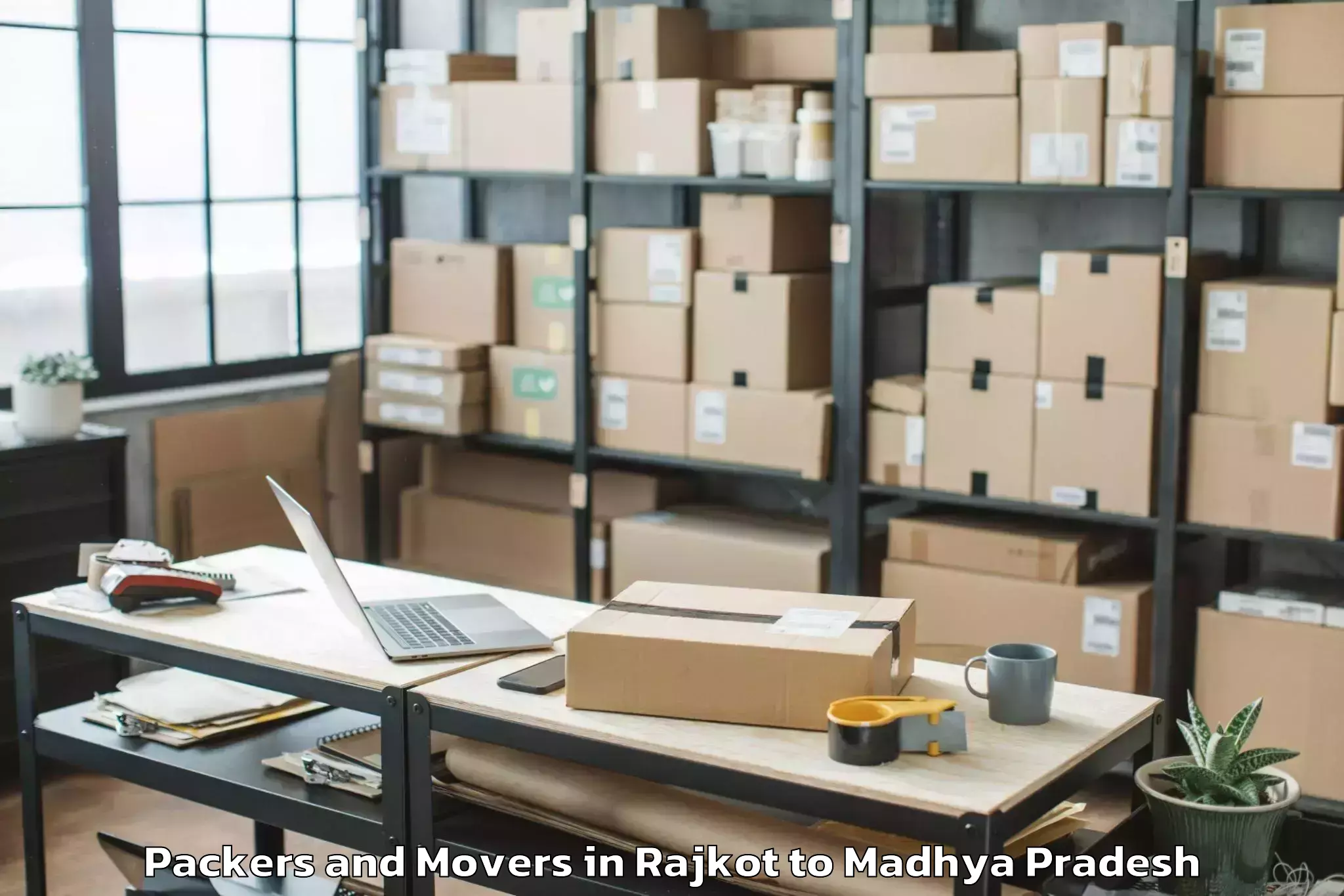 Professional Rajkot to Vikram University Ujjain Packers And Movers